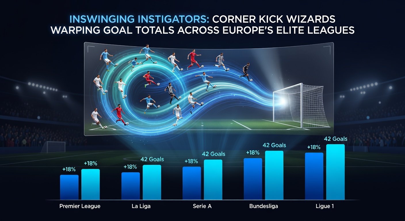 Close-up of a goalkeeper sprawling desperately to punch away an inswinging corner amid flying boots and a sea of jumping players in a tense European top-flight showdown
