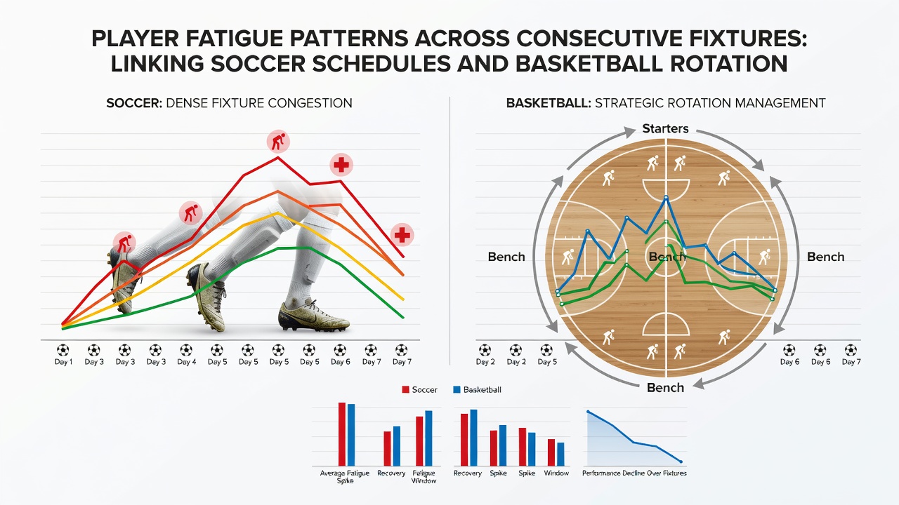 Basketball players during a condensed schedule rotation