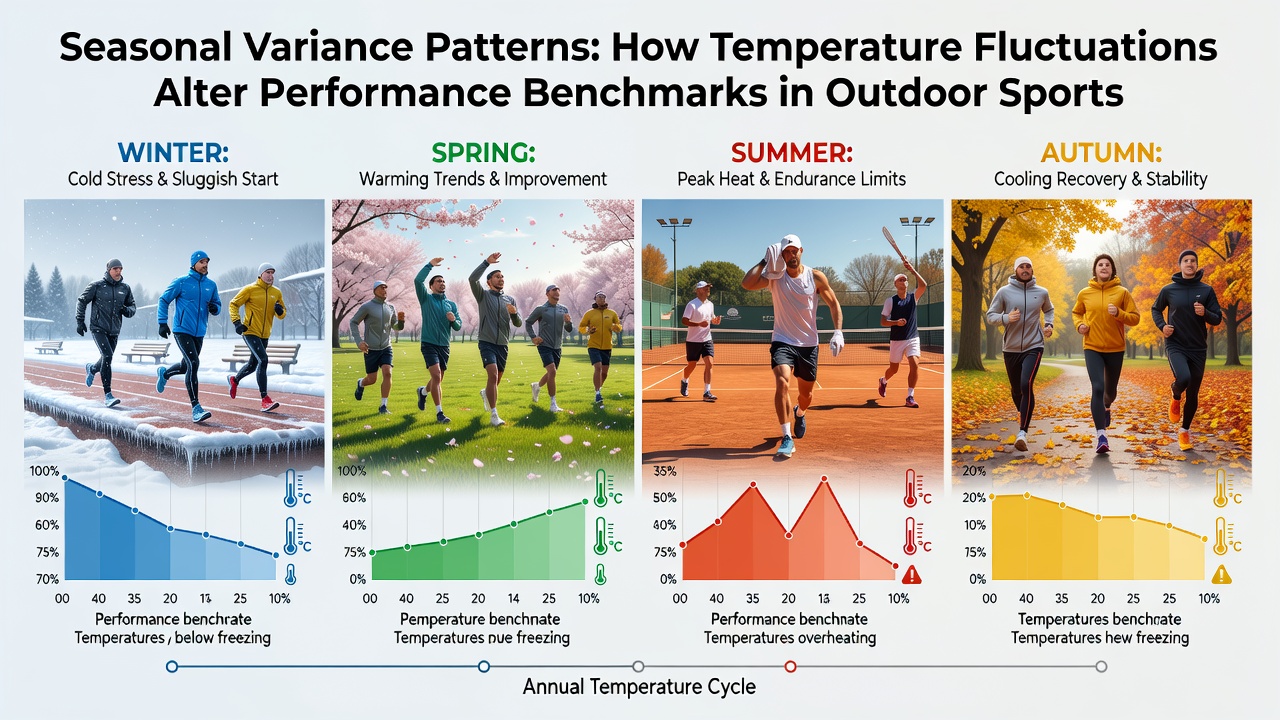 Data visualization of seasonal temperature effects on betting benchmarks in golf and tennis events