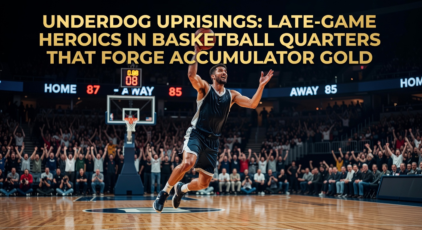 Close-up of basketball player sinking a game-tying three-pointer in the dying seconds of a quarter, teammates celebrating wildly